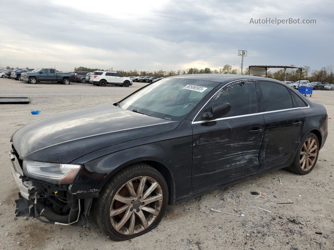 2013 Audi A4 Premium Plus Black vin: WAUFFAFL7DN027699