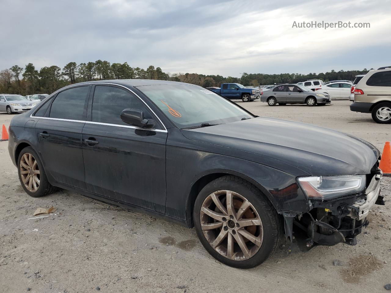 2013 Audi A4 Premium Plus Black vin: WAUFFAFL7DN027699