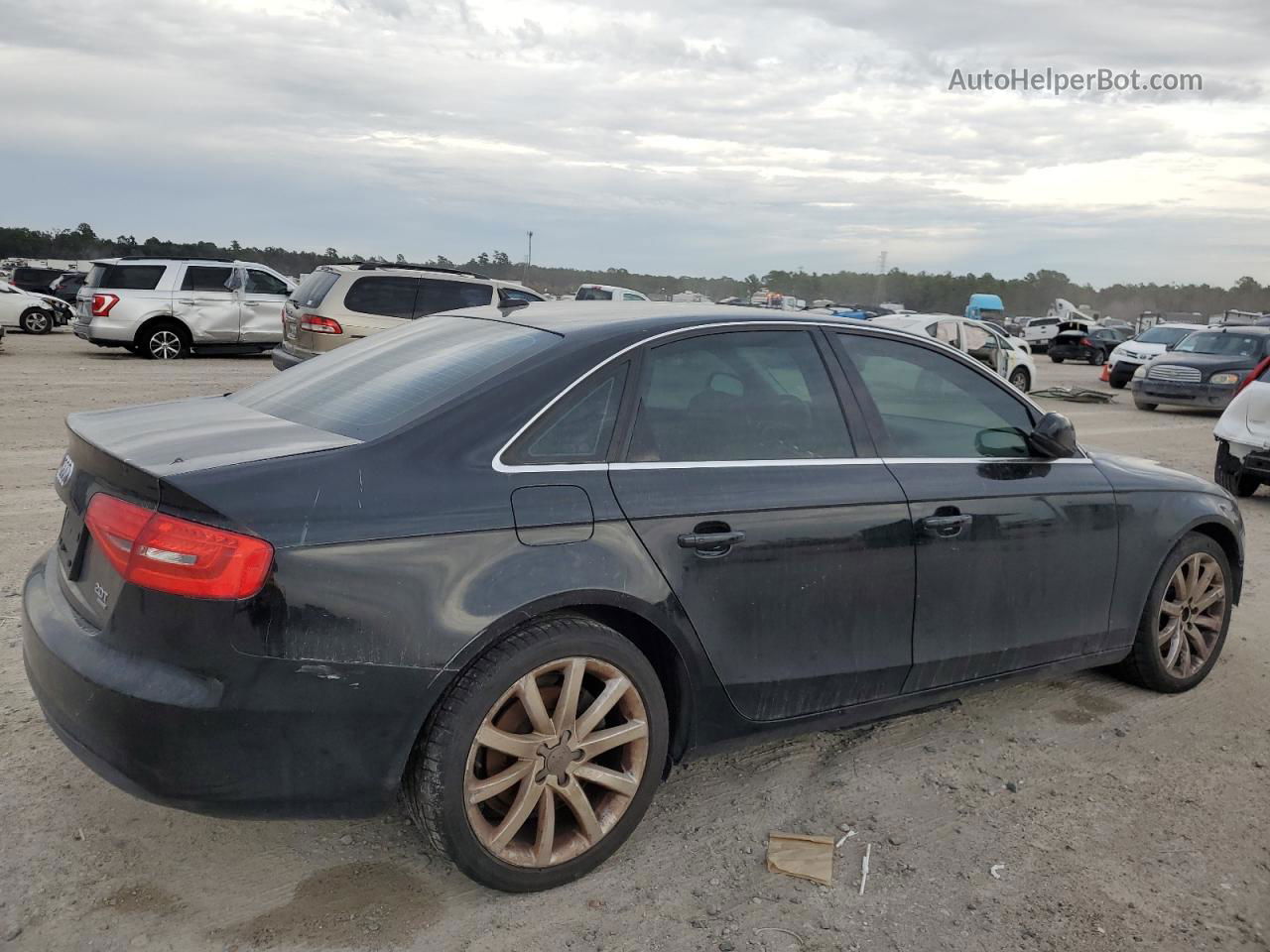 2013 Audi A4 Premium Plus Black vin: WAUFFAFL7DN027699