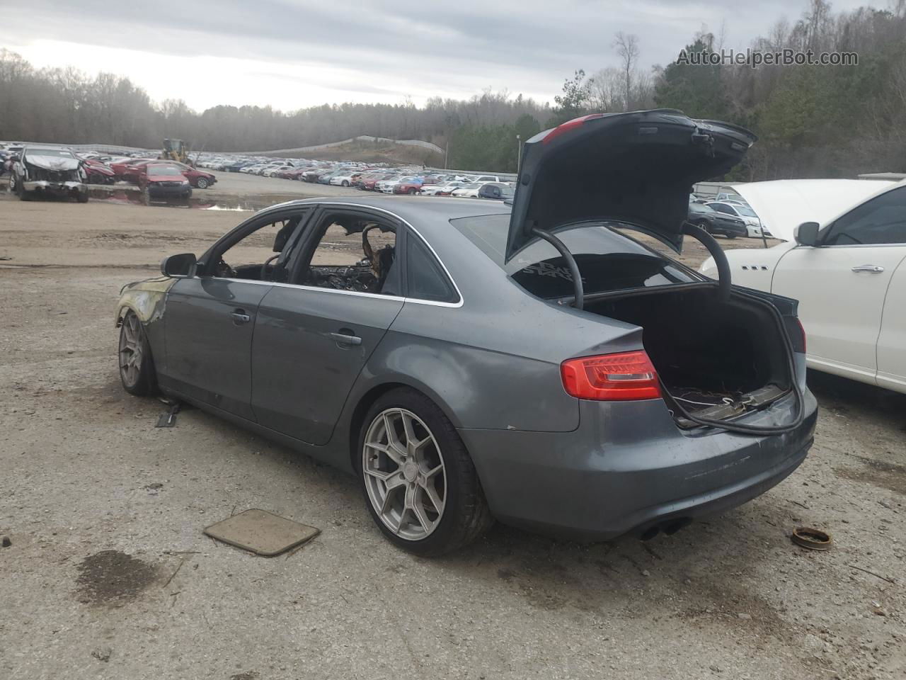 2013 Audi A4 Premium Plus Gray vin: WAUFFAFL7DN034913