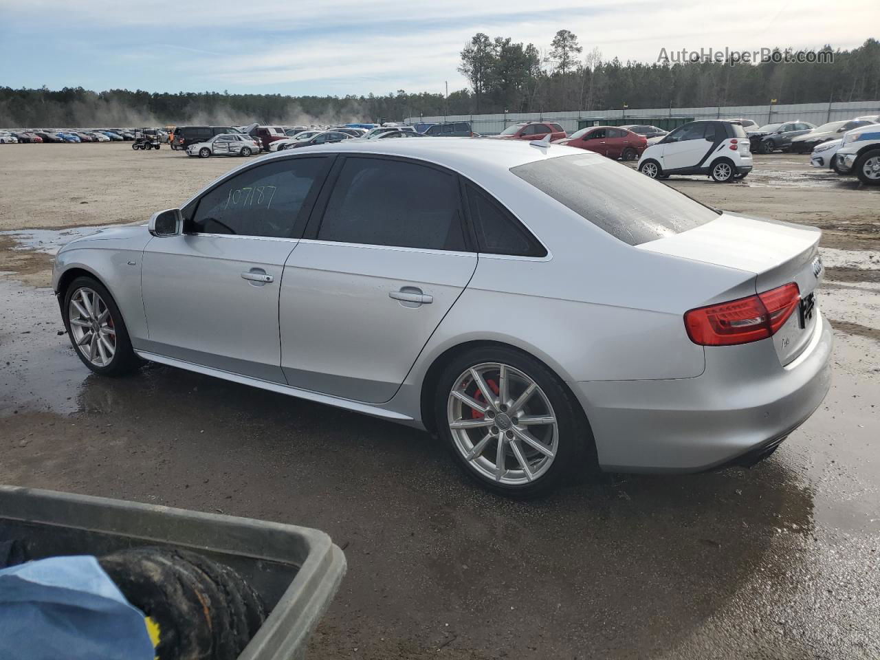 2014 Audi A4 Premium Plus Silver vin: WAUFFAFL7EN022357