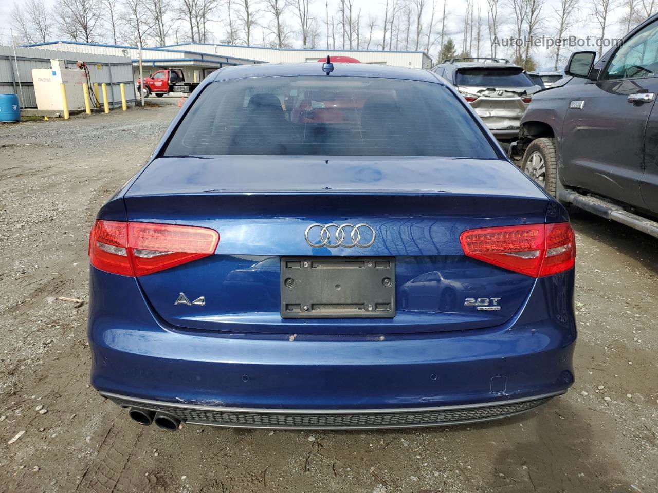 2014 Audi A4 Premium Plus Blue vin: WAUFFAFL7EN037571