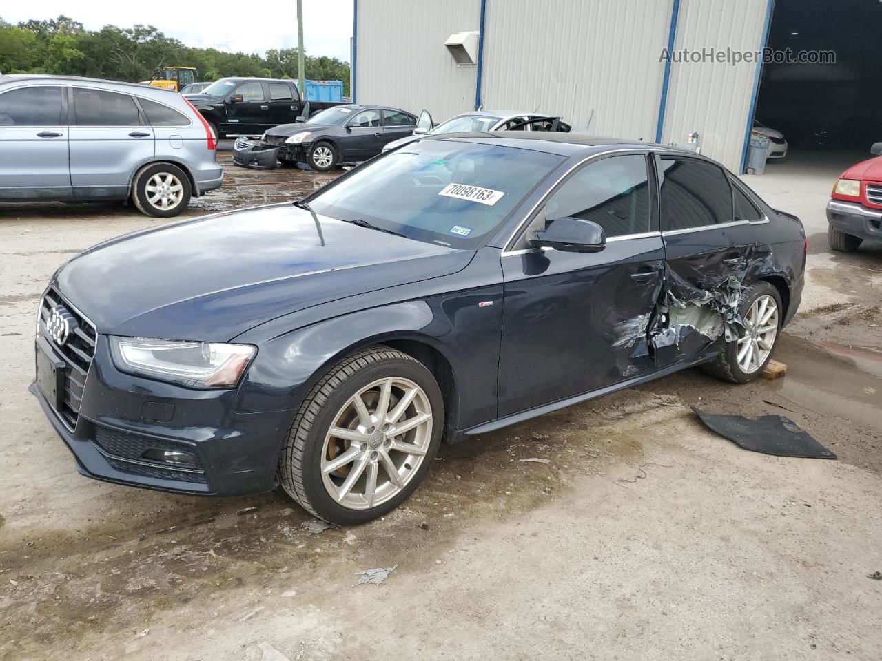 2016 Audi A4 Premium Plus S-line Blue vin: WAUFFAFL7GN005335