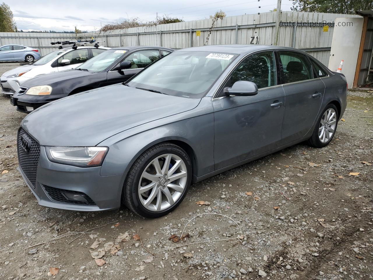 2013 Audi A4 Premium Plus Серый vin: WAUFFAFL8DN014363