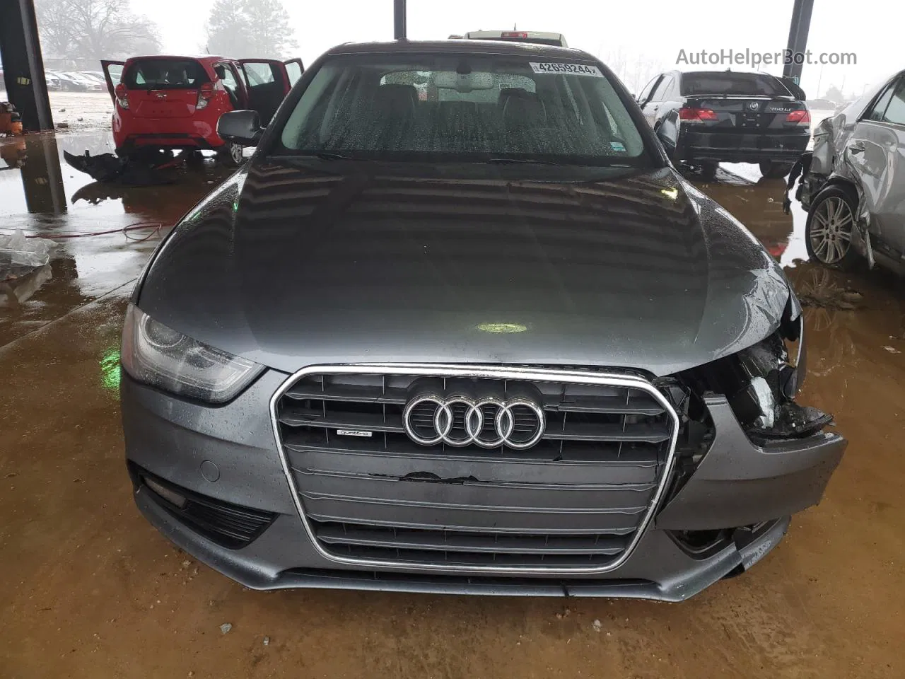 2013 Audi A4 Premium Plus Серый vin: WAUFFAFL8DN018395