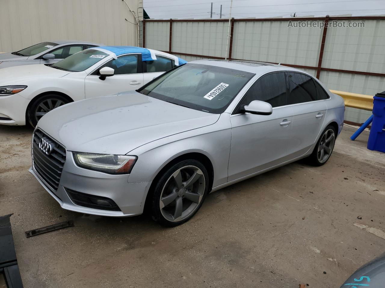 2013 Audi A4 Premium Plus Silver vin: WAUFFAFL8DN029963