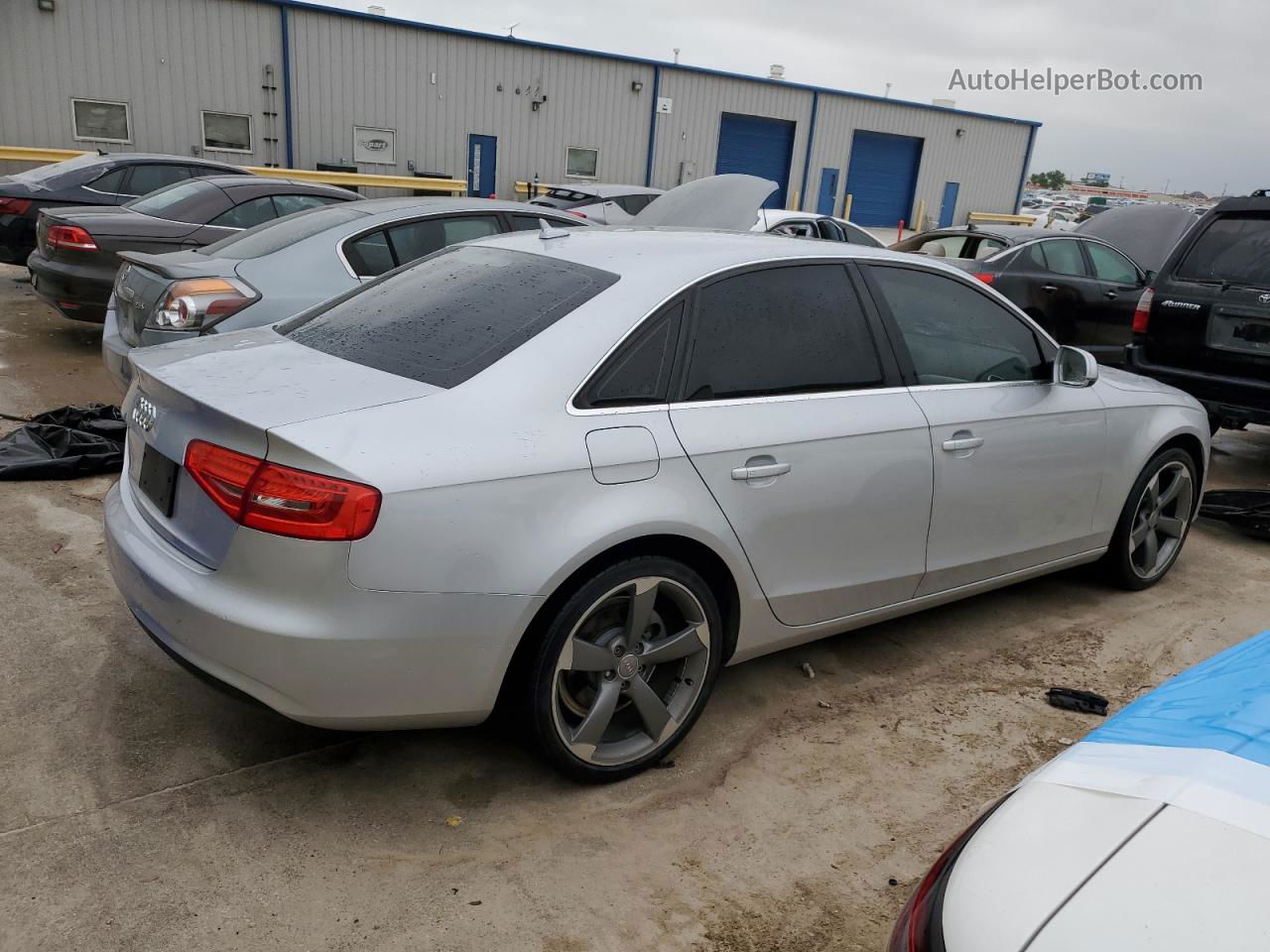 2013 Audi A4 Premium Plus Silver vin: WAUFFAFL8DN029963