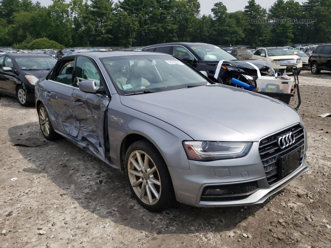 2016 Audi A4 Premium Plus S-line Silver vin: WAUFFAFL8GN003190