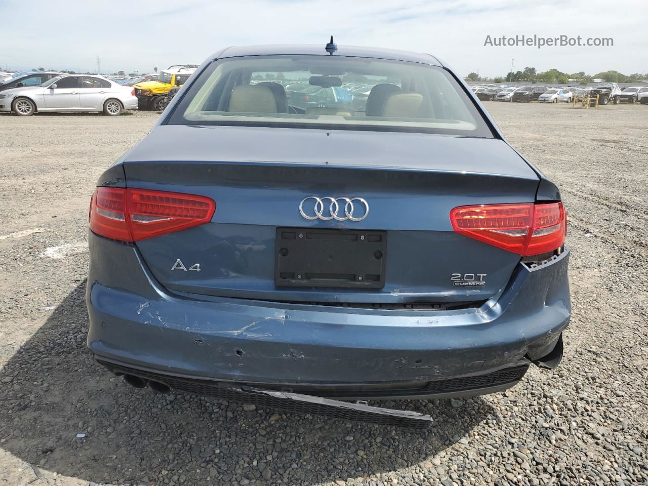 2016 Audi A4 Premium Plus S-line Blue vin: WAUFFAFL8GN012391