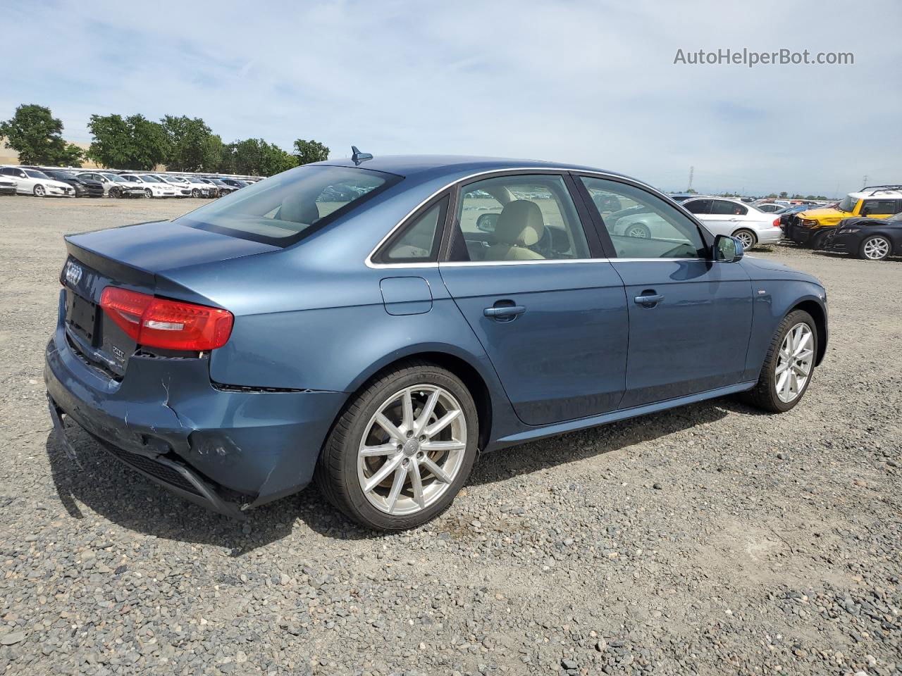 2016 Audi A4 Premium Plus S-line Blue vin: WAUFFAFL8GN012391