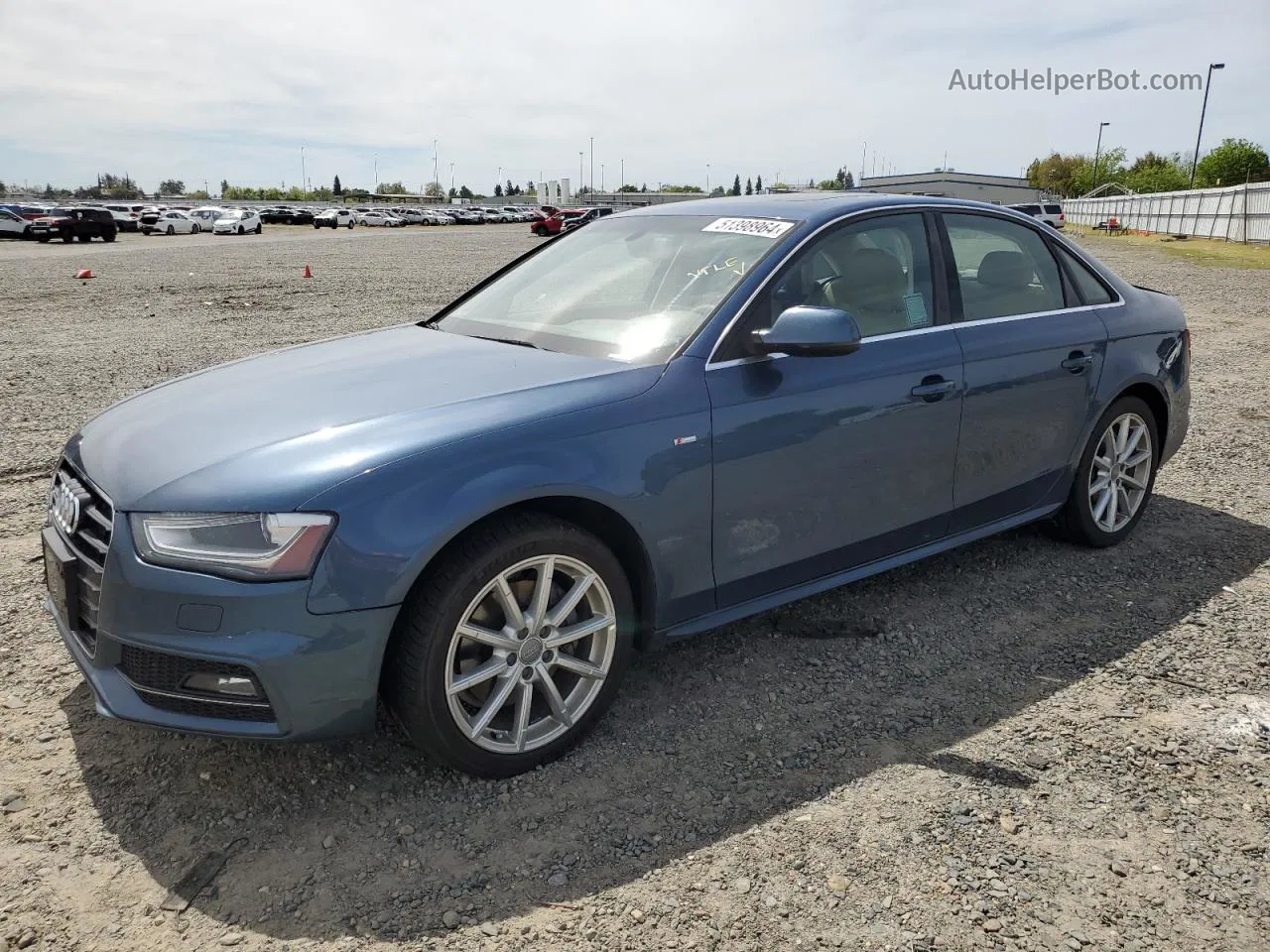 2016 Audi A4 Premium Plus S-line Blue vin: WAUFFAFL8GN012391