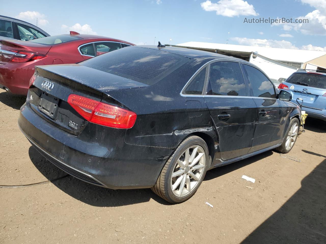 2016 Audi A4 Premium Plus S-line Черный vin: WAUFFAFL8GN016893