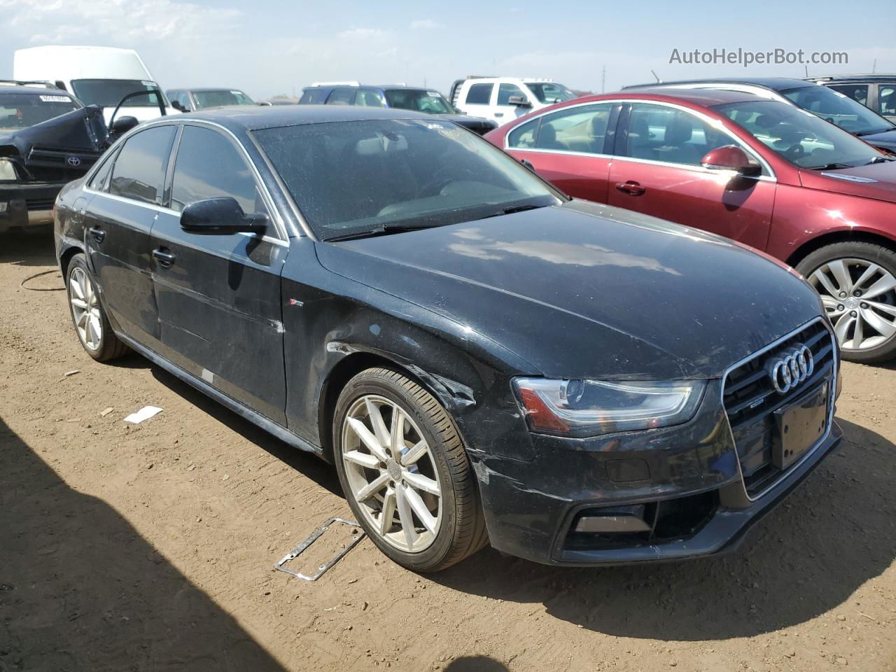 2016 Audi A4 Premium Plus S-line Черный vin: WAUFFAFL8GN016893