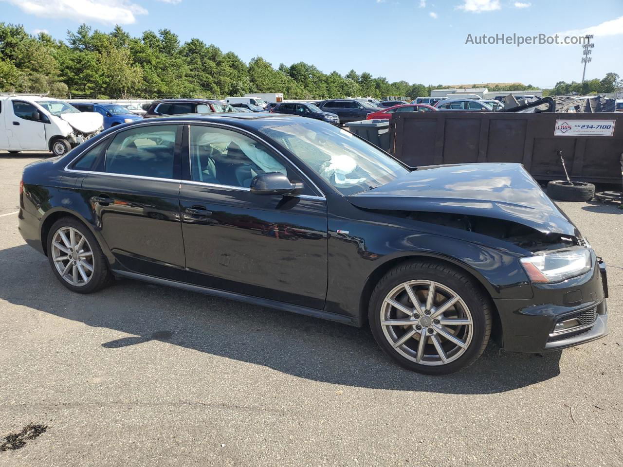 2014 Audi A4 Premium Plus Black vin: WAUFFAFL9EN037944