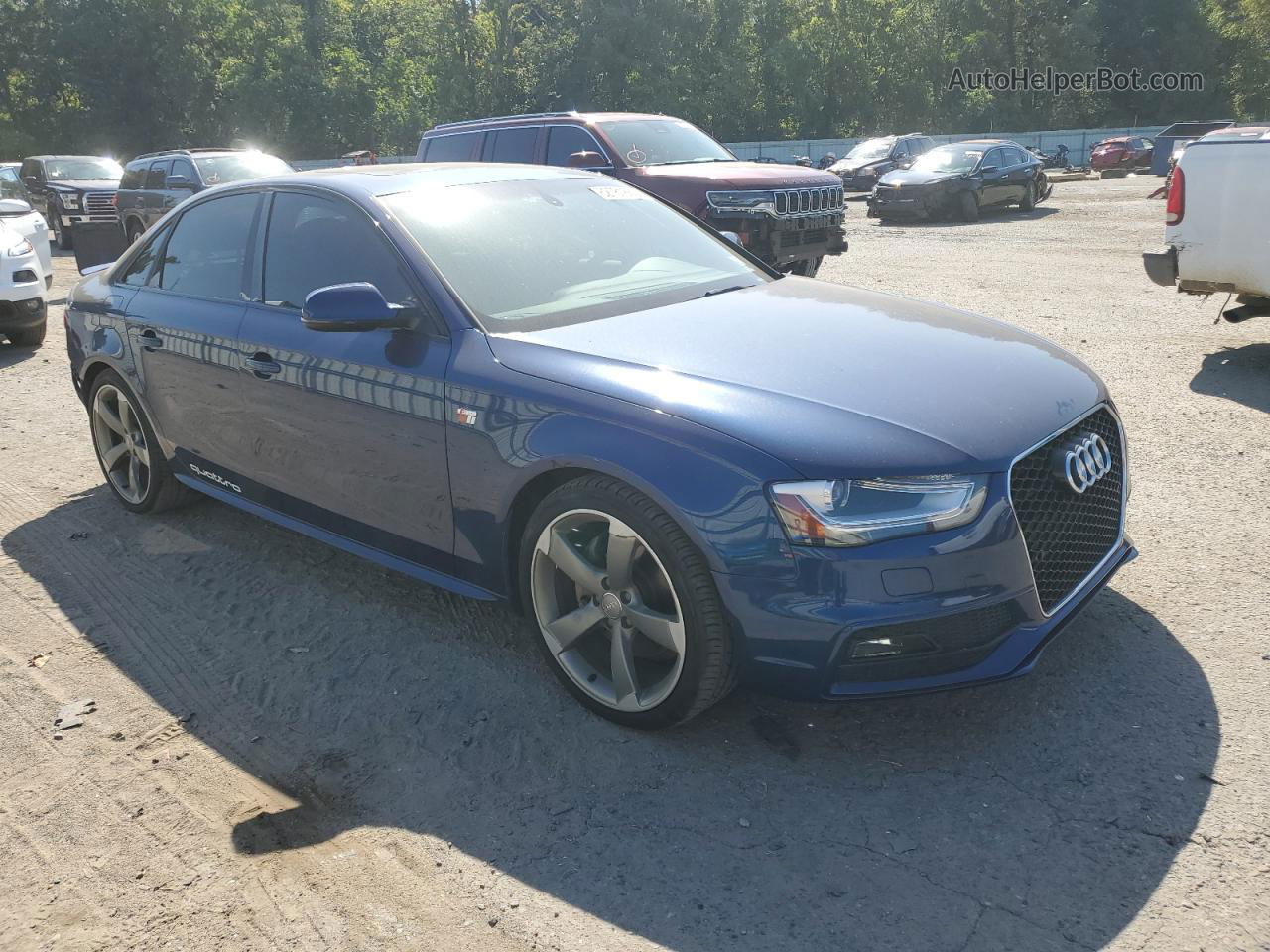 2016 Audi A4 Premium Plus S-line Blue vin: WAUFFAFL9GN005594