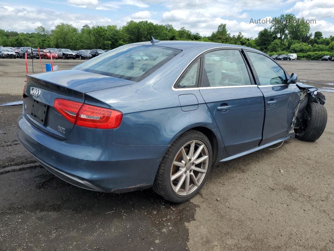 2016 Audi A4 Premium Plus S-line Blue vin: WAUFFAFL9GN006552