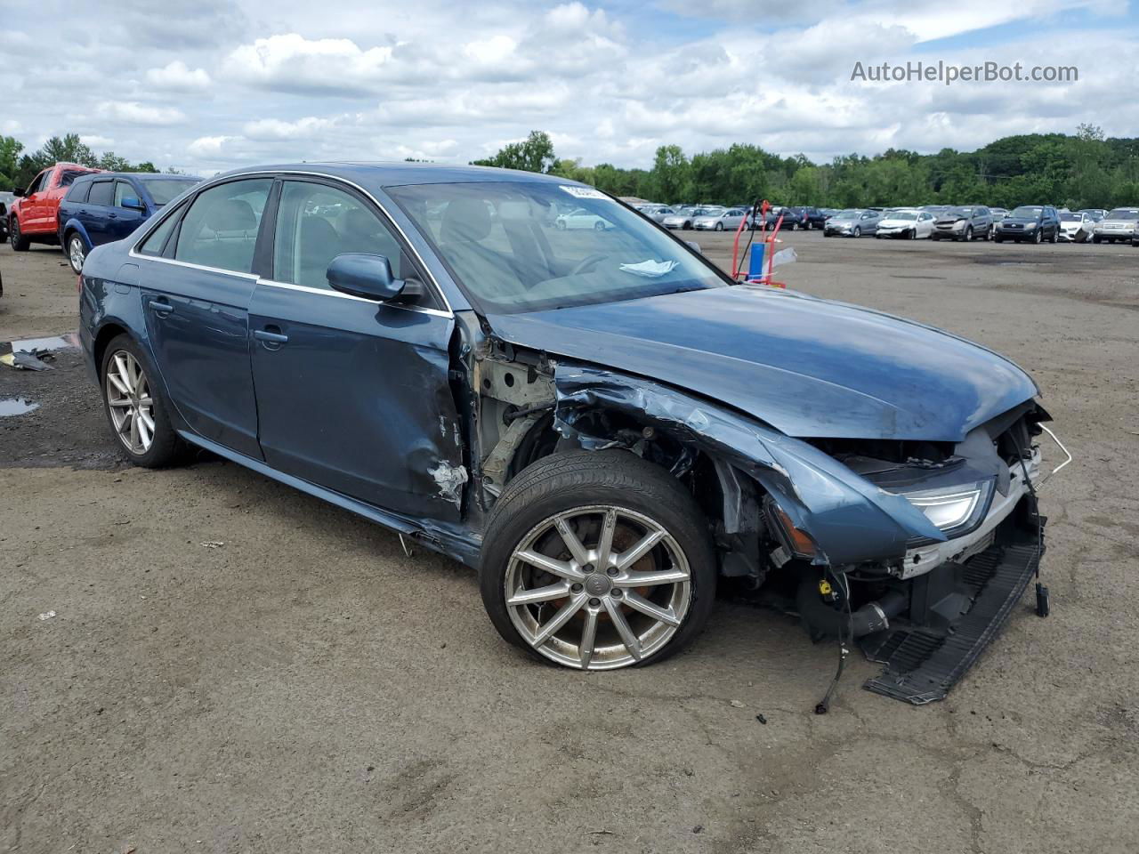 2016 Audi A4 Premium Plus S-line Blue vin: WAUFFAFL9GN006552