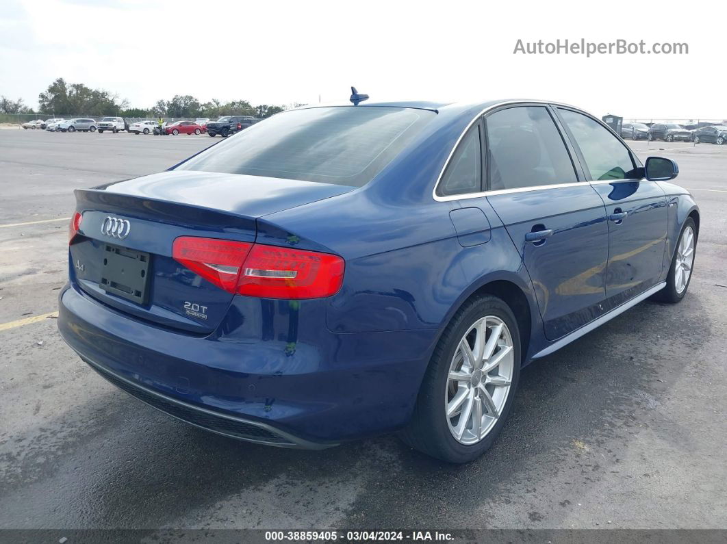 2016 Audi A4 2.0t Premium Blue vin: WAUFFAFL9GN014909