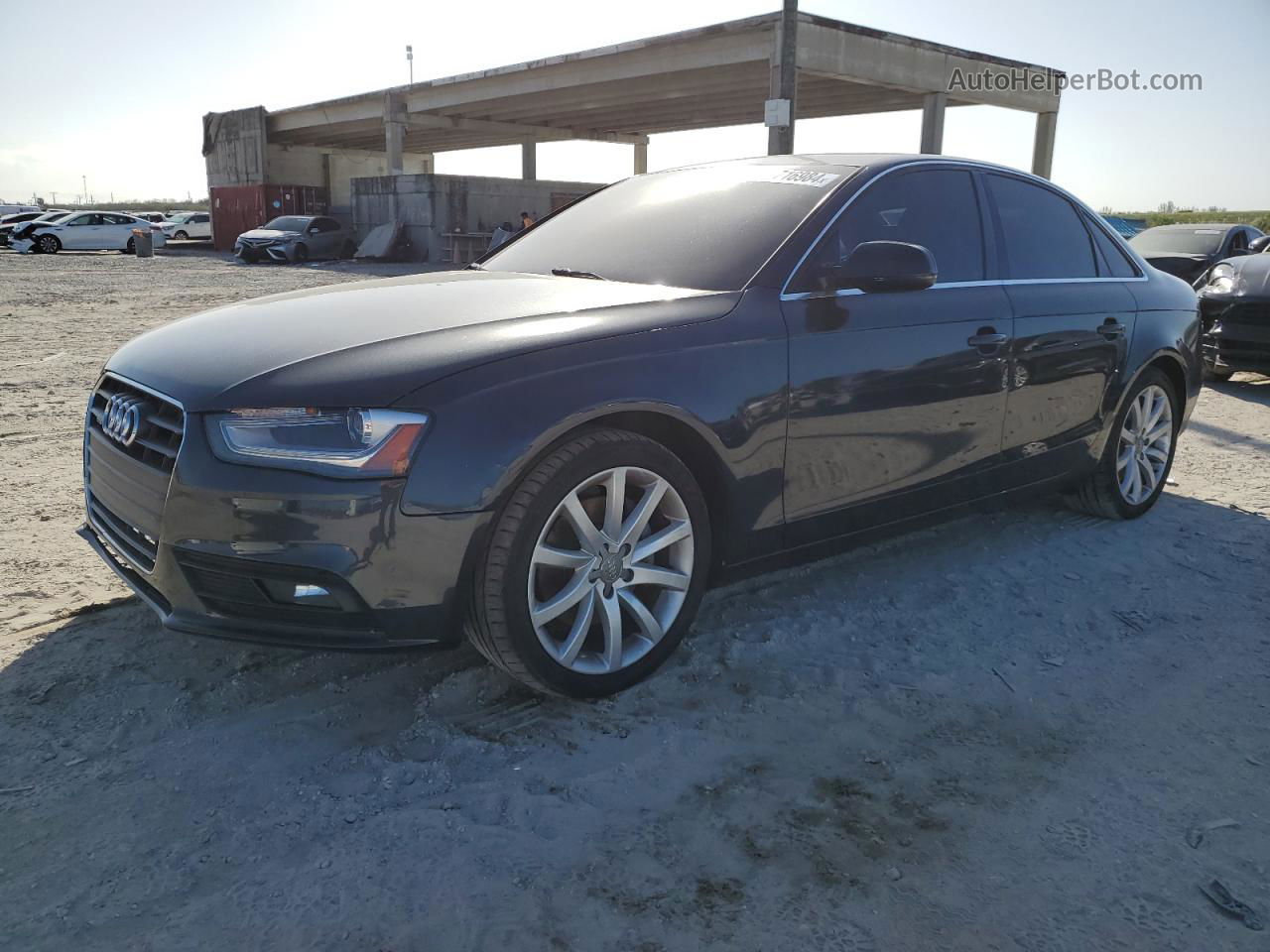 2013 Audi A4 Premium Plus Blue vin: WAUFFAFLXDN008032