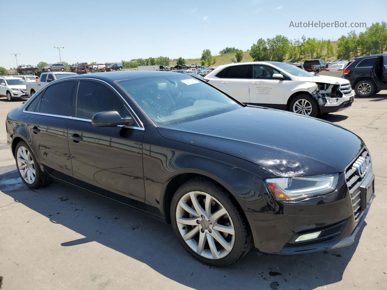 2013 Audi A4 Premium Plus Black vin: WAUFFAFLXDN038986