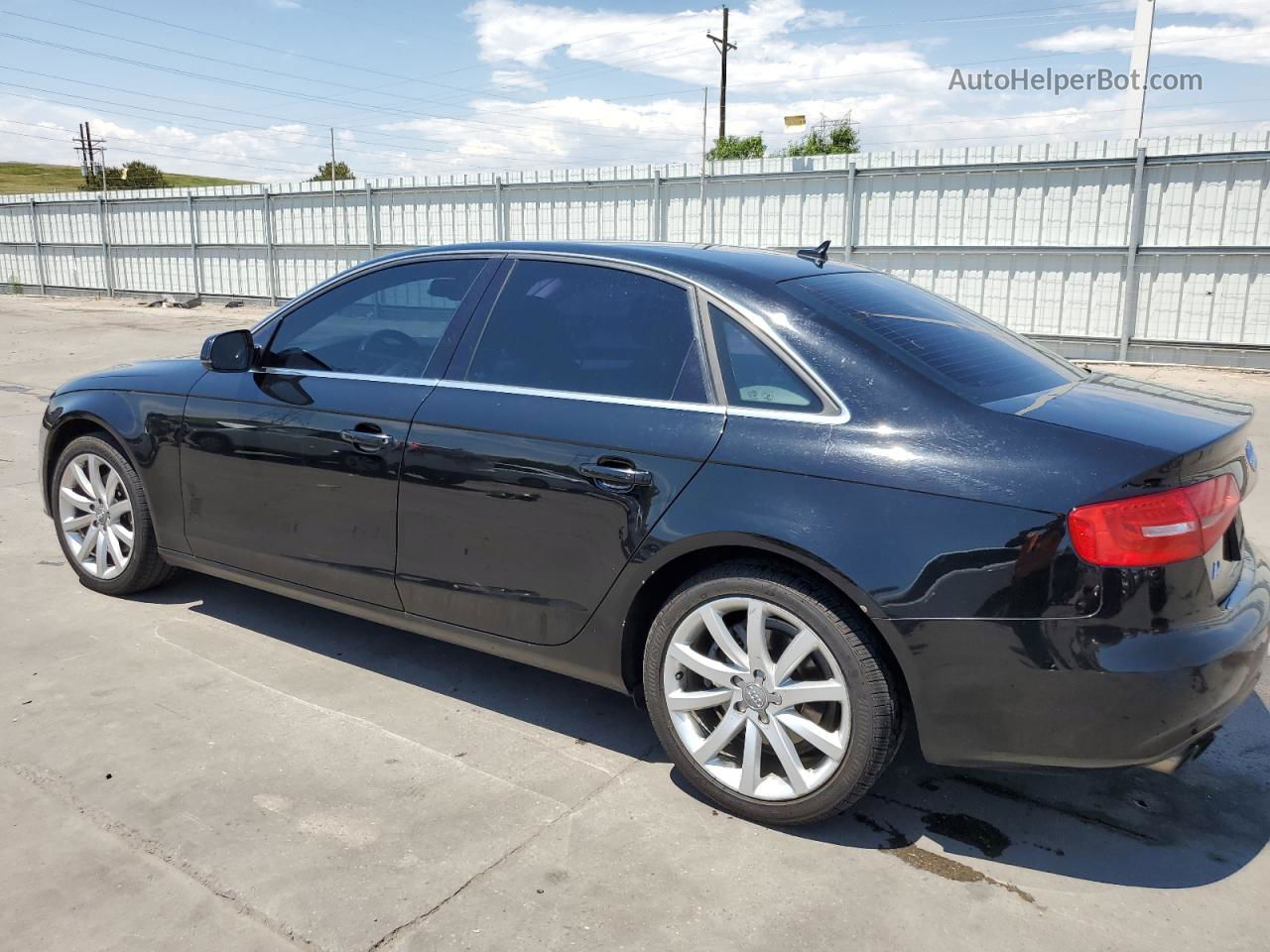 2013 Audi A4 Premium Plus Black vin: WAUFFAFLXDN038986