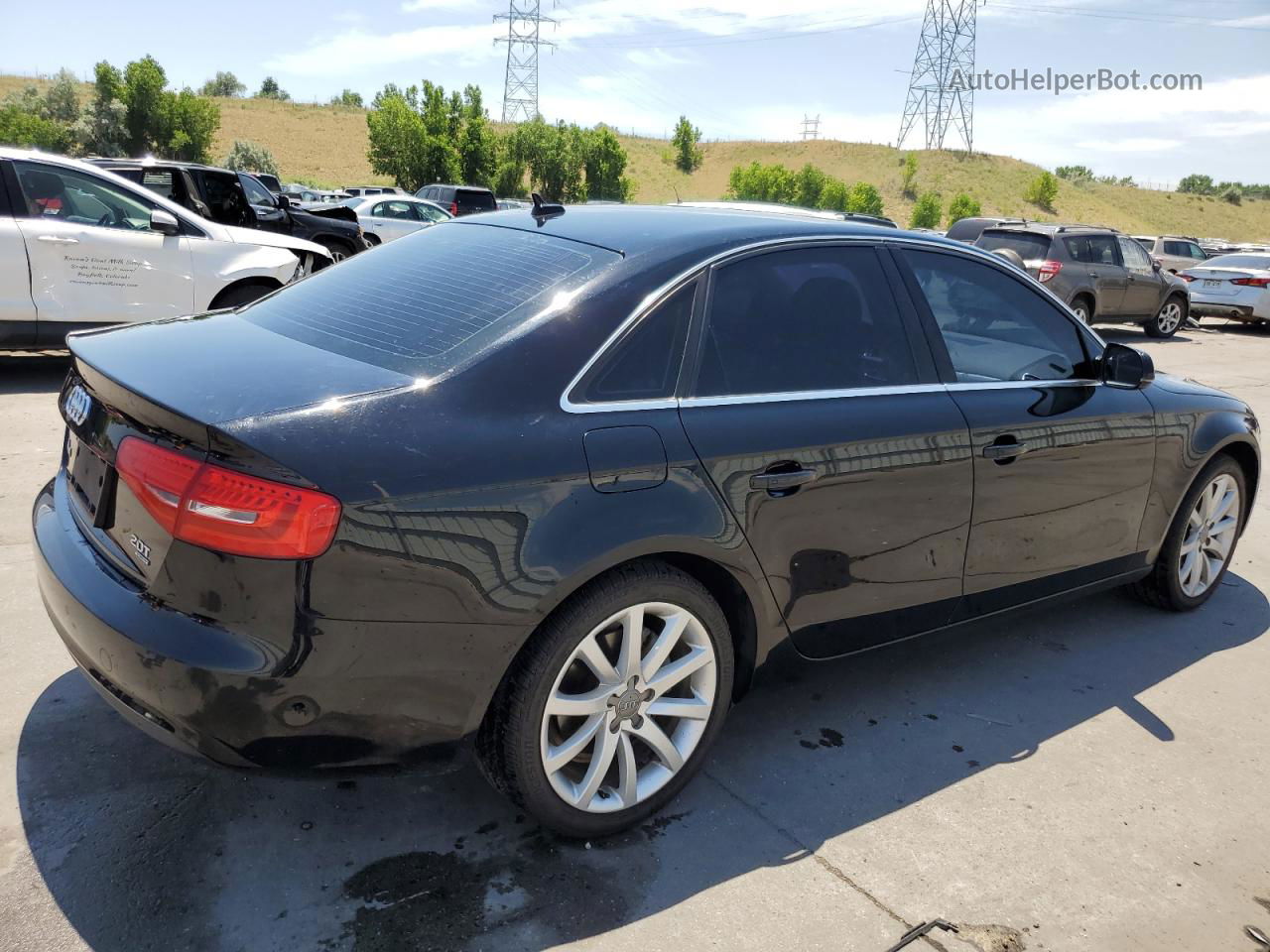 2013 Audi A4 Premium Plus Black vin: WAUFFAFLXDN038986