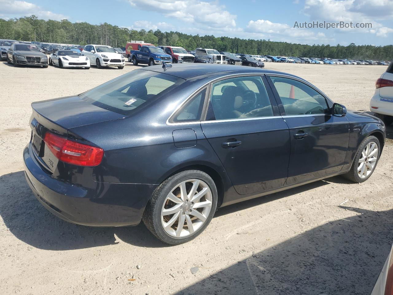 2013 Audi A4 Premium Plus Blue vin: WAUFFAFLXDN048384