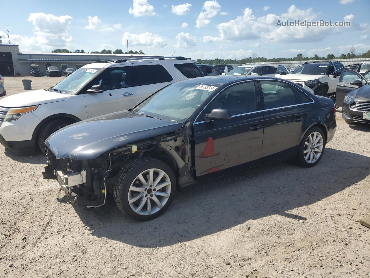 2013 Audi A4 Premium Plus Blue vin: WAUFFAFLXDN048384