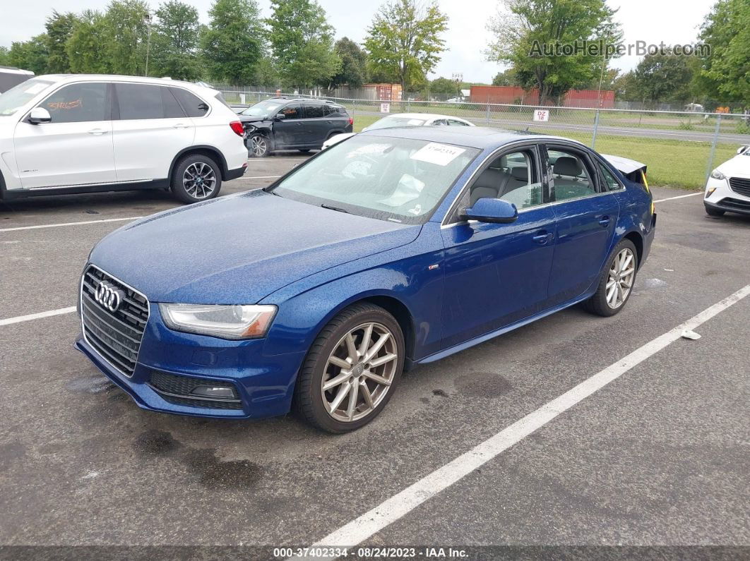 2014 Audi A4 Premium Plus Синий vin: WAUFFAFLXEN003995