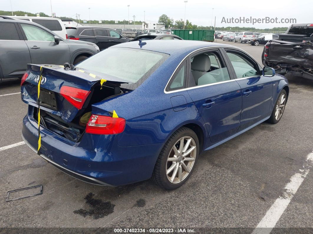 2014 Audi A4 Premium Plus Синий vin: WAUFFAFLXEN003995