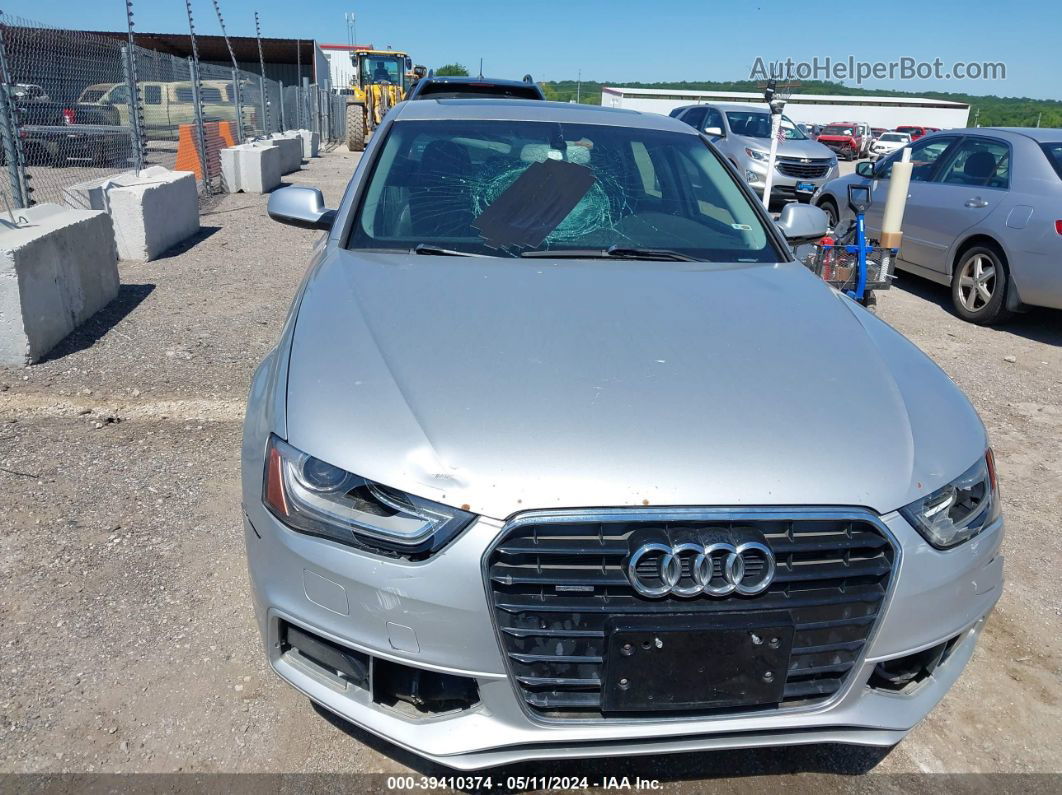 2014 Audi A4 2.0t Premium Серебряный vin: WAUFFAFLXEN006461