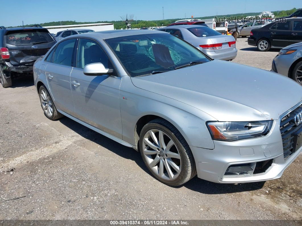 2014 Audi A4 2.0t Premium Серебряный vin: WAUFFAFLXEN006461