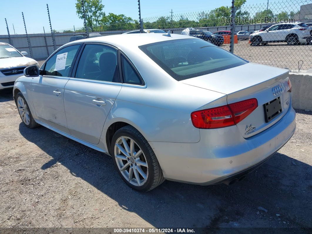 2014 Audi A4 2.0t Premium Серебряный vin: WAUFFAFLXEN006461