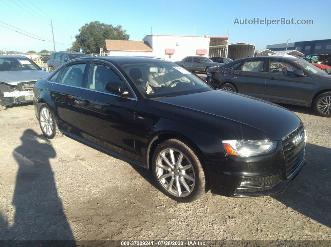 2016 Audi A4 Premium Plus Black vin: WAUFFAFLXGN001876