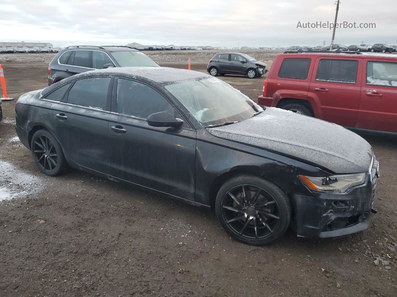 2013 Audi A6 Premium Черный vin: WAUFFCFC1DN057292