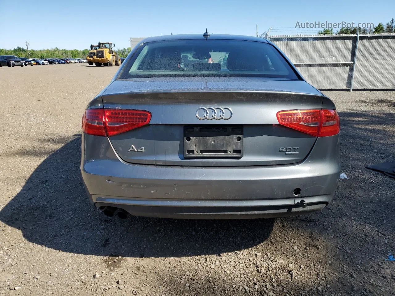 2013 Audi A4 Premium Plus Gray vin: WAUFFCFL5DN028152