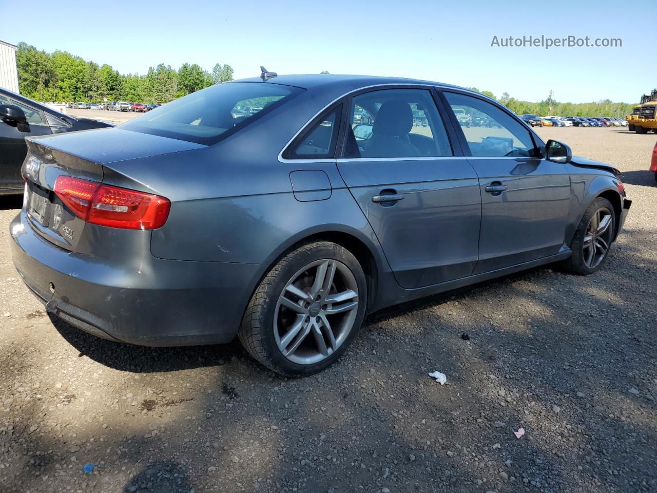 2013 Audi A4 Premium Plus Gray vin: WAUFFCFL5DN028152