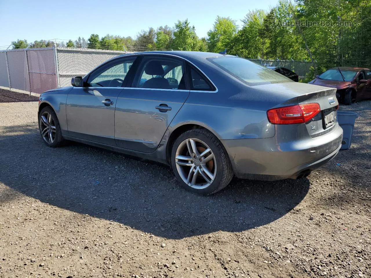 2013 Audi A4 Premium Plus Gray vin: WAUFFCFL5DN028152