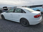 2013 Audi A4 Premium Plus White vin: WAUFFCFL8DN030624