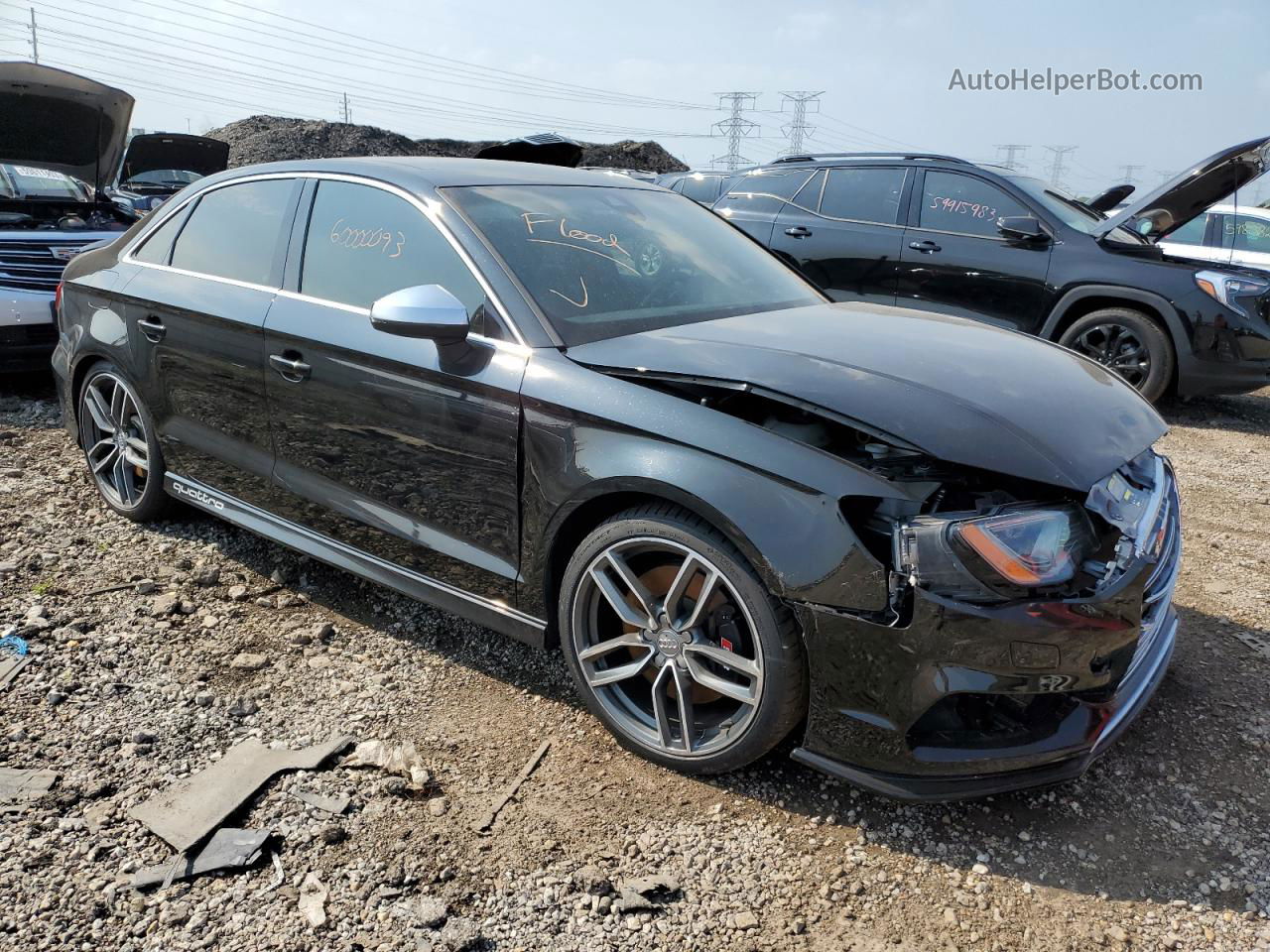 2015 Audi S3 Prestige Черный vin: WAUFFGFF4F1063440