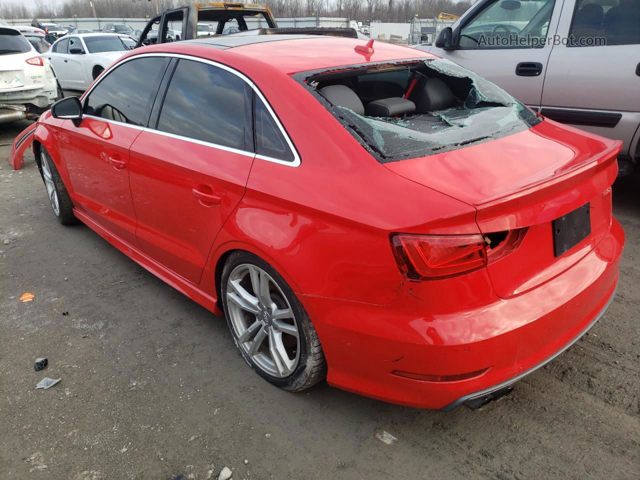 2015 Audi S3 Prestige Красный vin: WAUFFGFF6F1090512