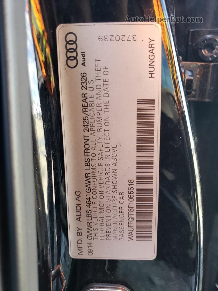 2015 Audi S3 Prestige Черный vin: WAUFFGFF8F1055518