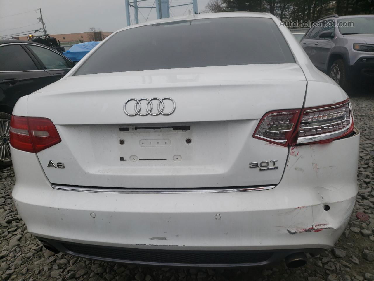 2011 Audi A6 Premium Plus White vin: WAUFGAFB0BN043972