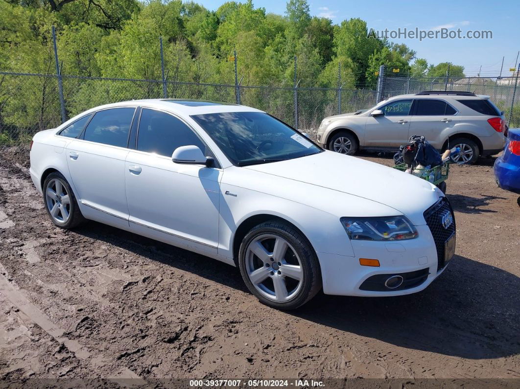 2011 Audi A6 3.0 Premium White vin: WAUFGAFB1BN013816