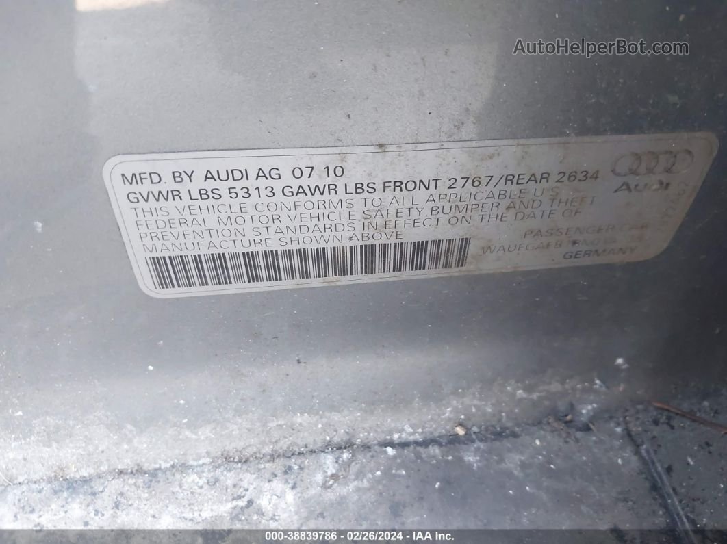 2011 Audi A6 3.0 Premium Gray vin: WAUFGAFB1BN014738