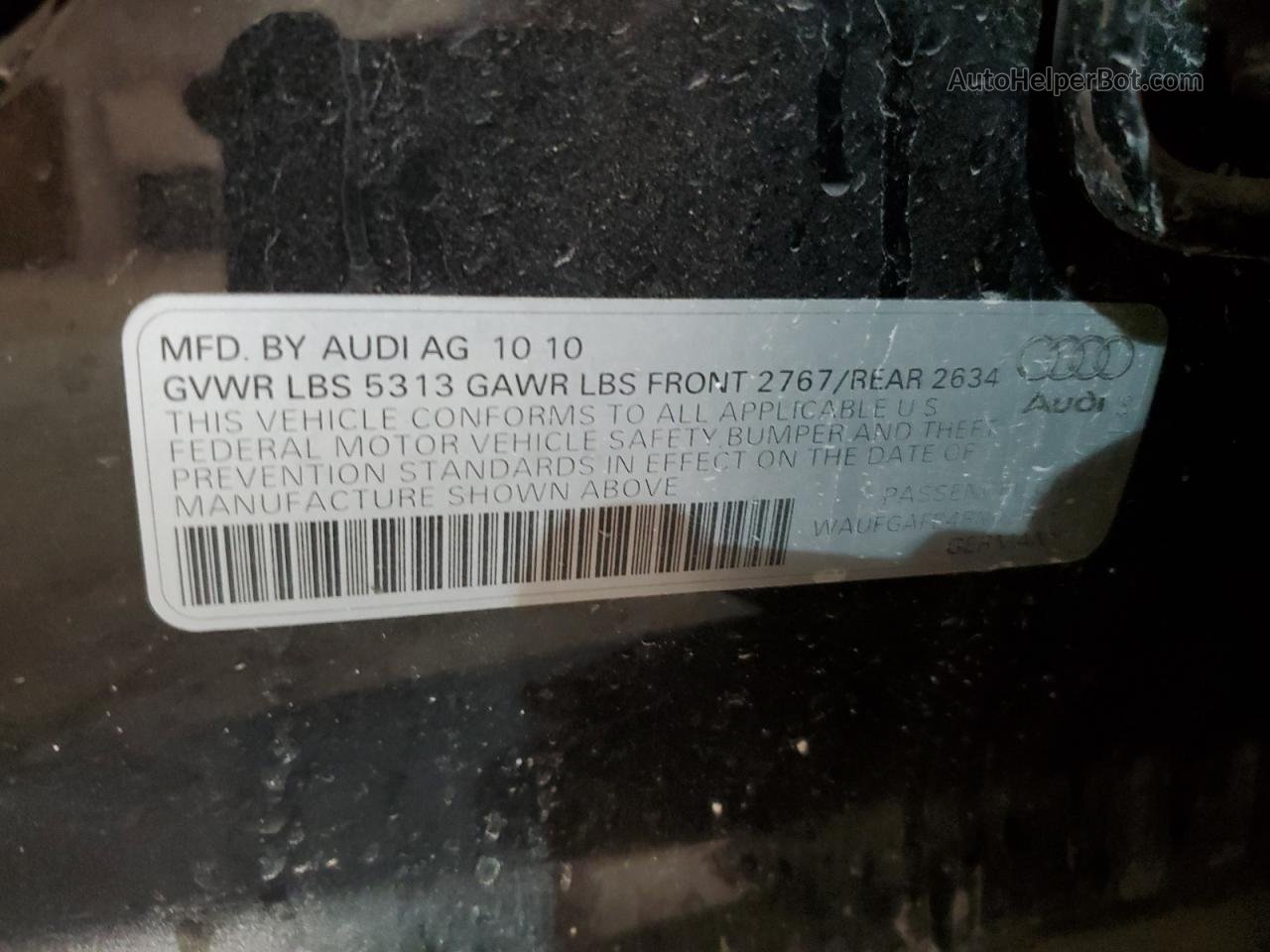 2011 Audi A6 Premium Plus Черный vin: WAUFGAFB4BN037091