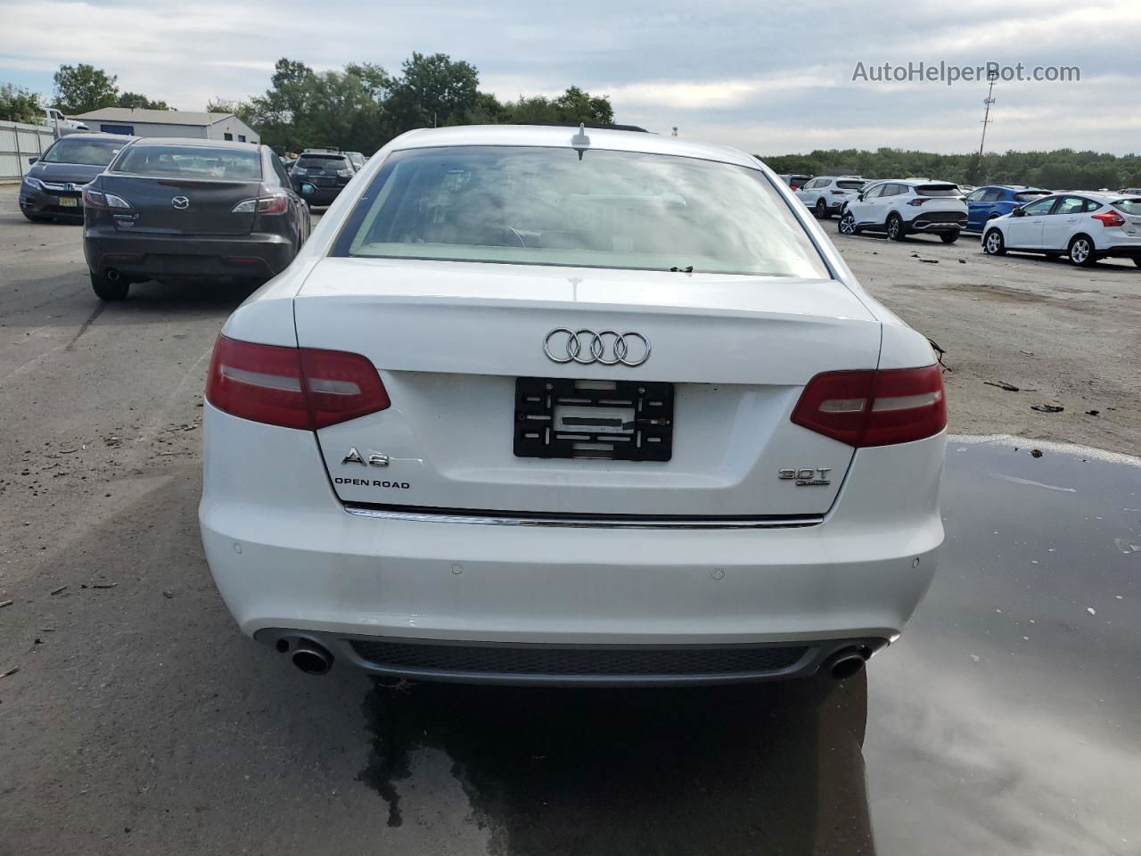 2011 Audi A6 Premium Plus White vin: WAUFGAFB6BN010510