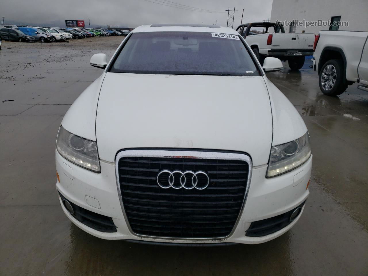 2011 Audi A6 Premium Plus White vin: WAUFGAFB6BN011494