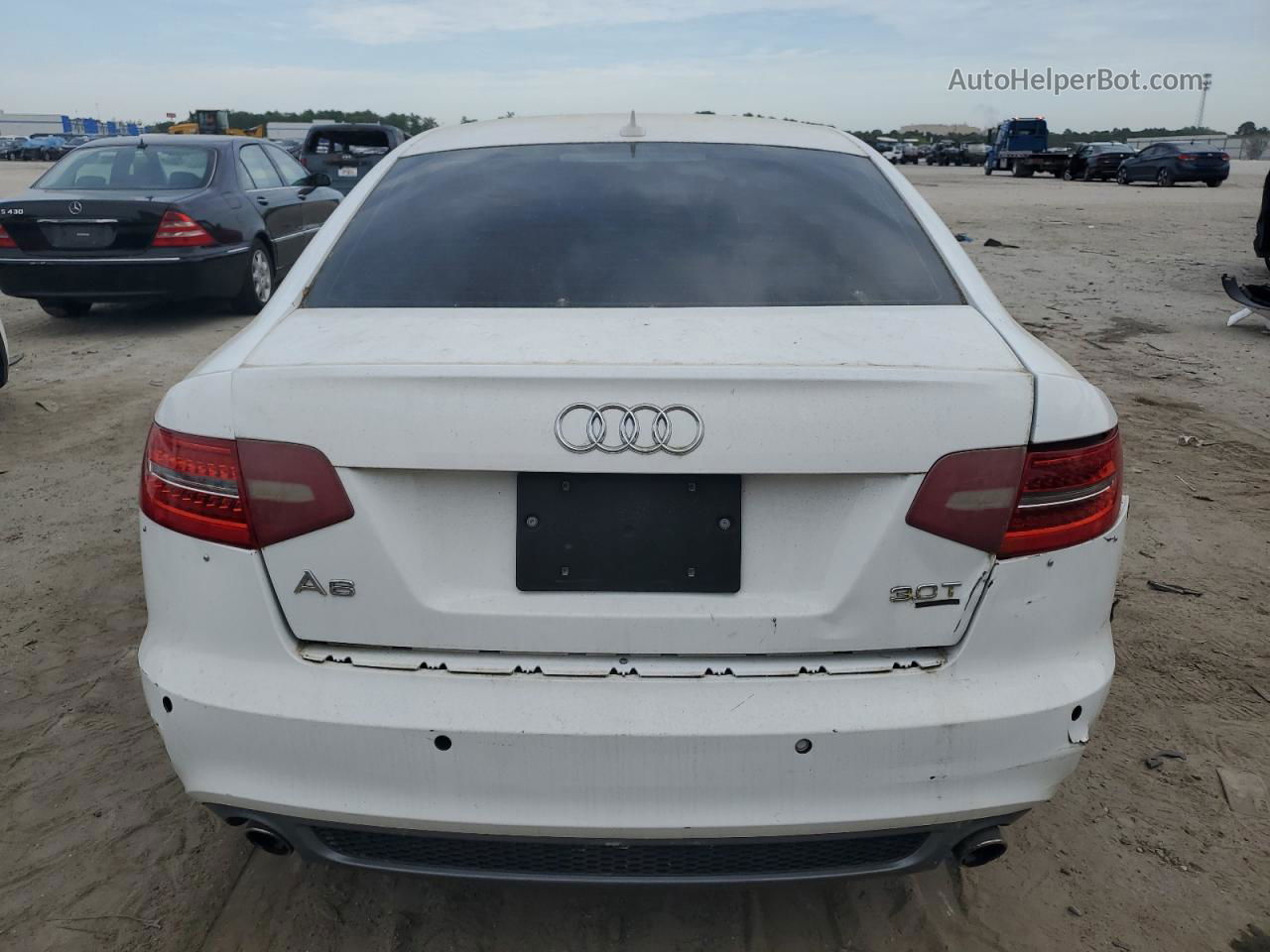 2011 Audi A6 Premium Plus White vin: WAUFGAFB7BN026294