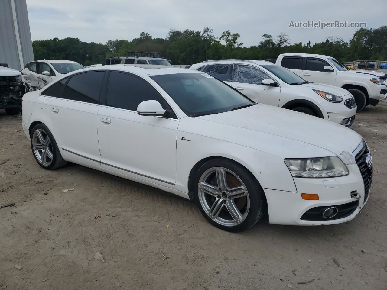 2011 Audi A6 Premium Plus White vin: WAUFGAFB7BN026294